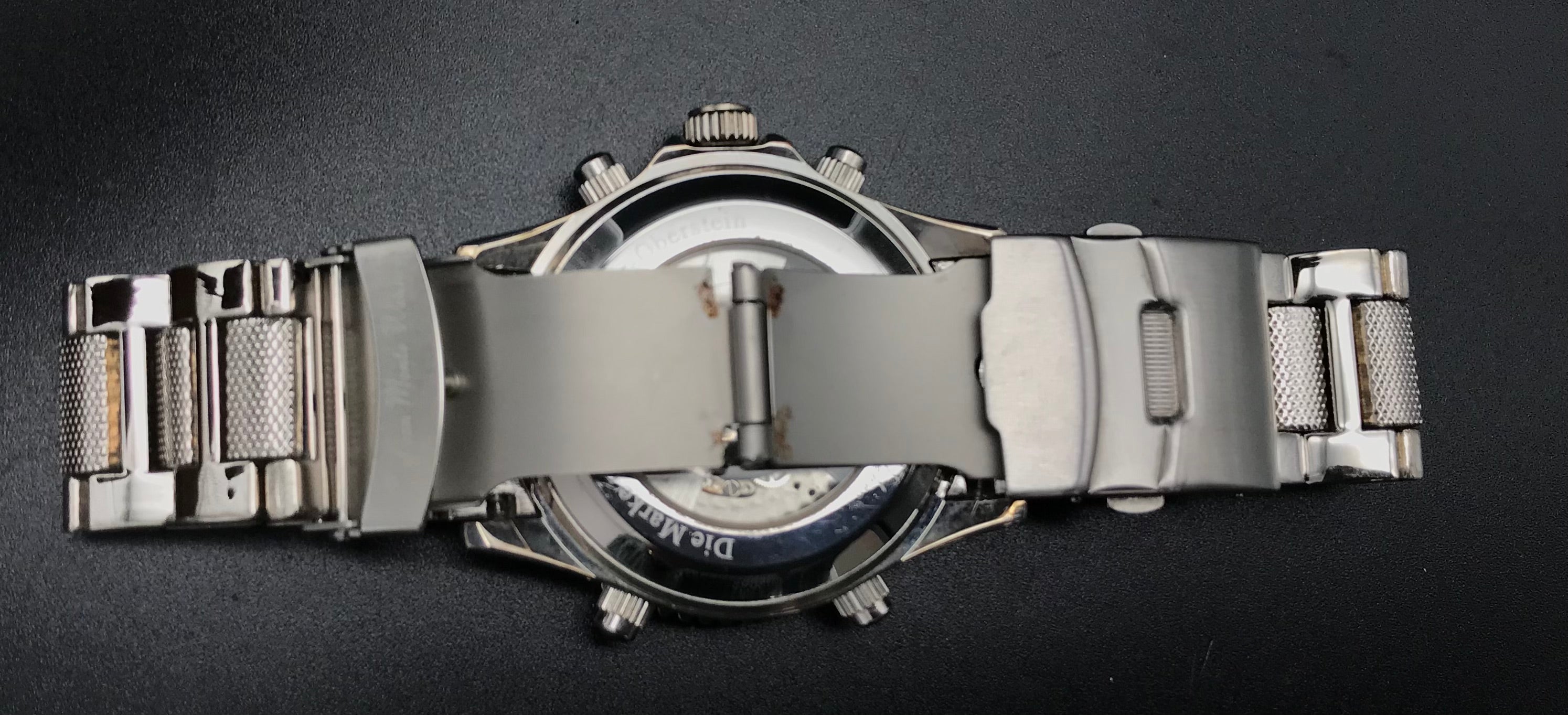 Grün-silberne Graf von Monte Wehro Uhr