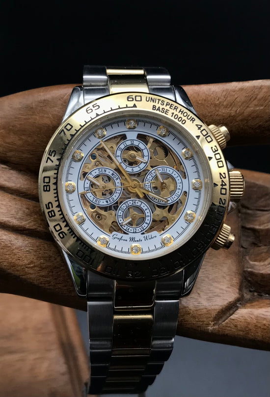 Gold-silberne Graf von Monte Wehro Uhr