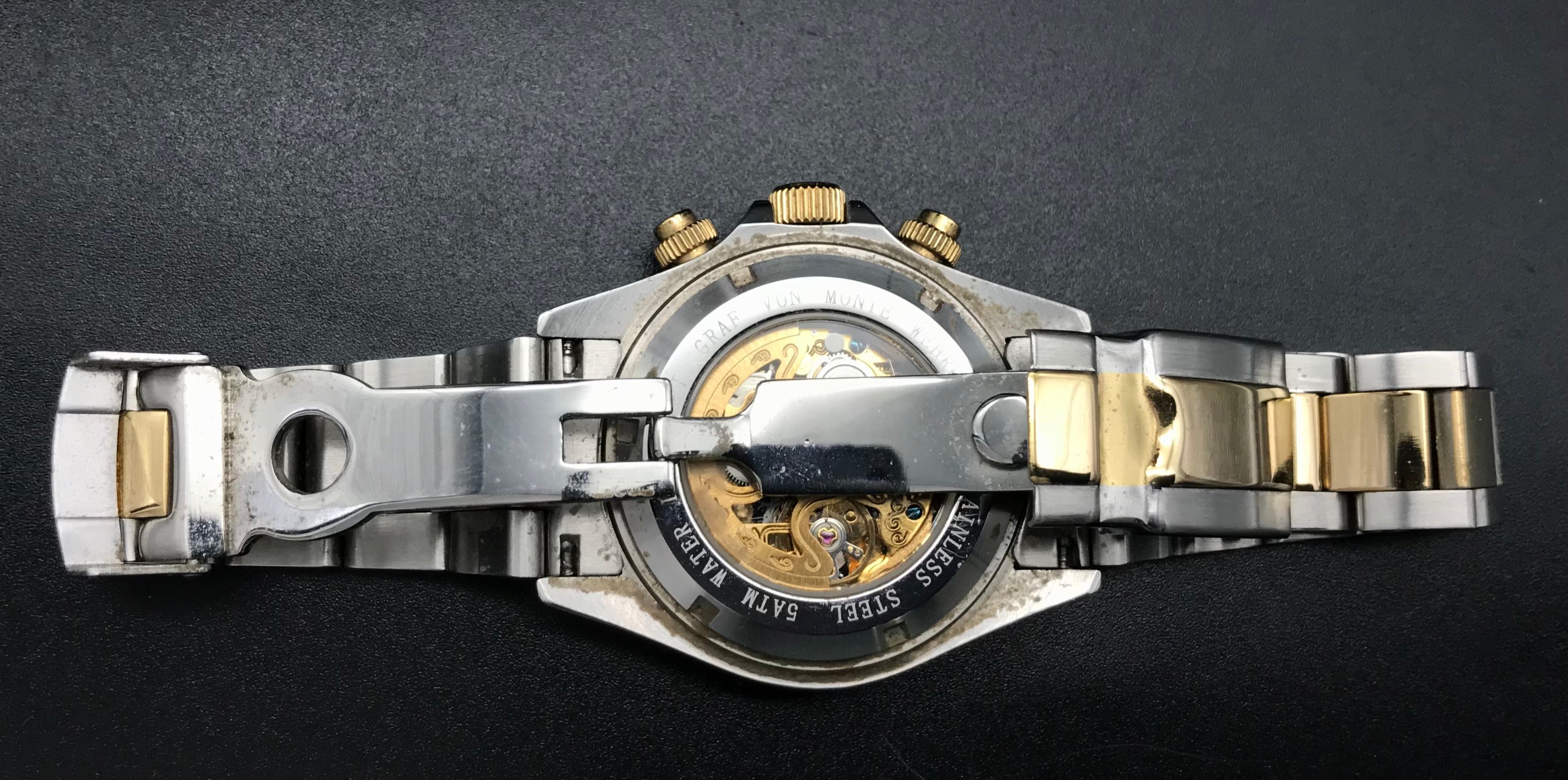 Gold-silberne Graf von Monte Wehro Uhr