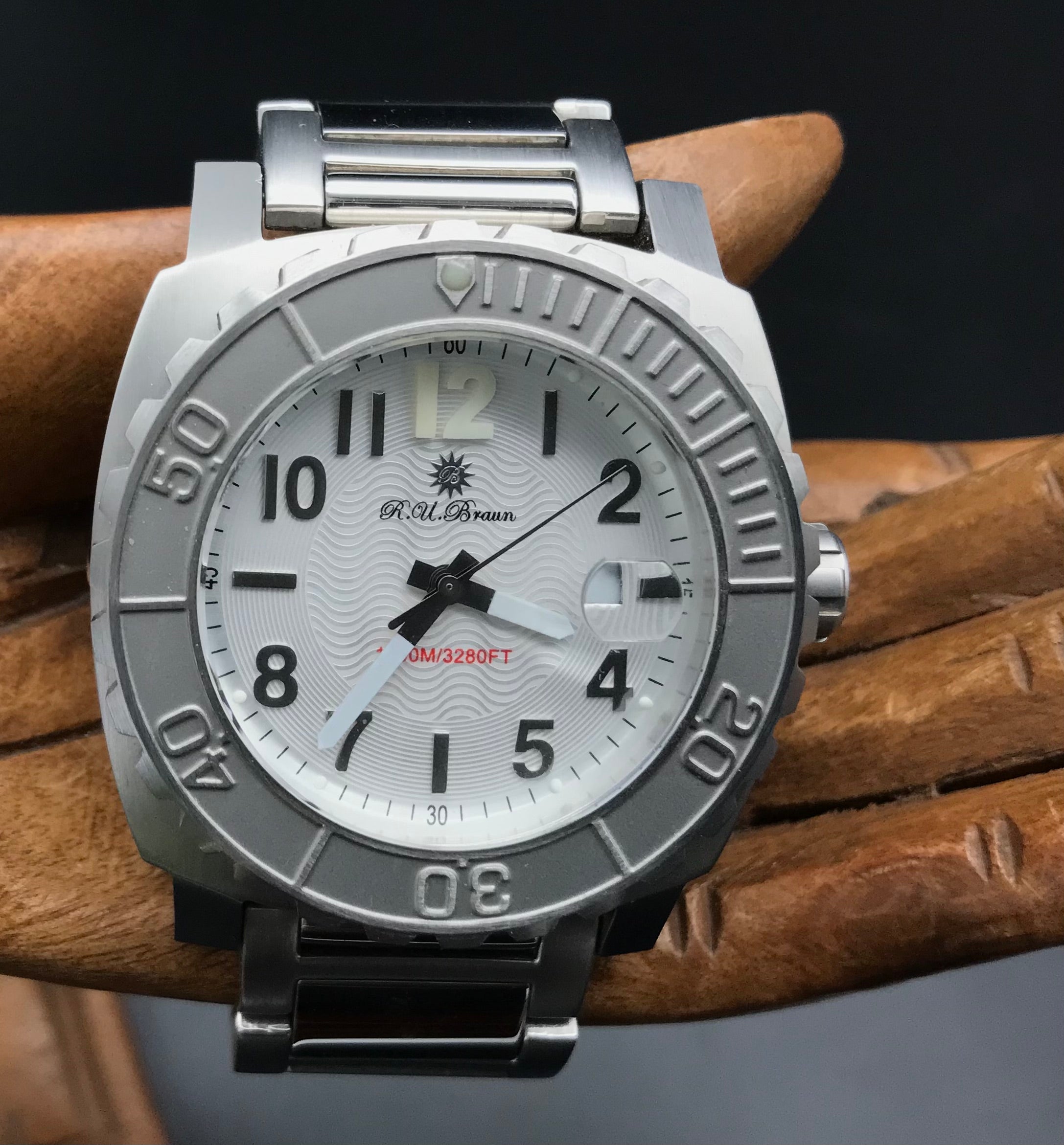 Silberne Raoul U. Braun Uhr