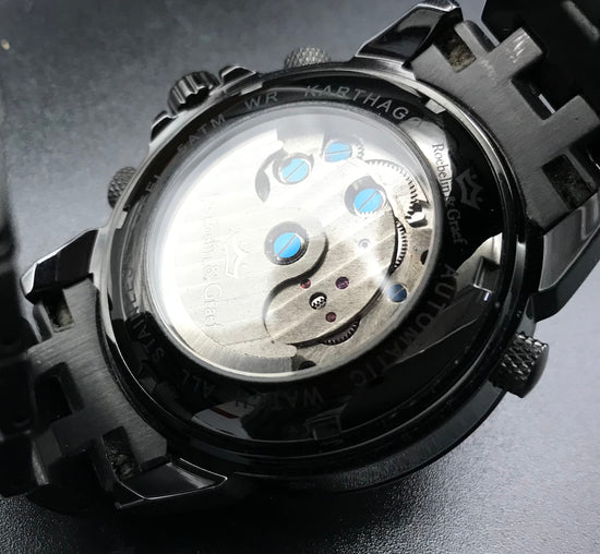 Schwarz-Orangene Roebelin & Graef Uhr