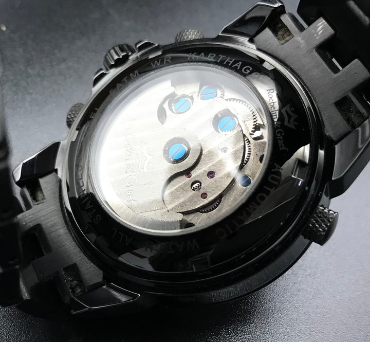 Schwarz-Orangene Roebelin & Graef Uhr