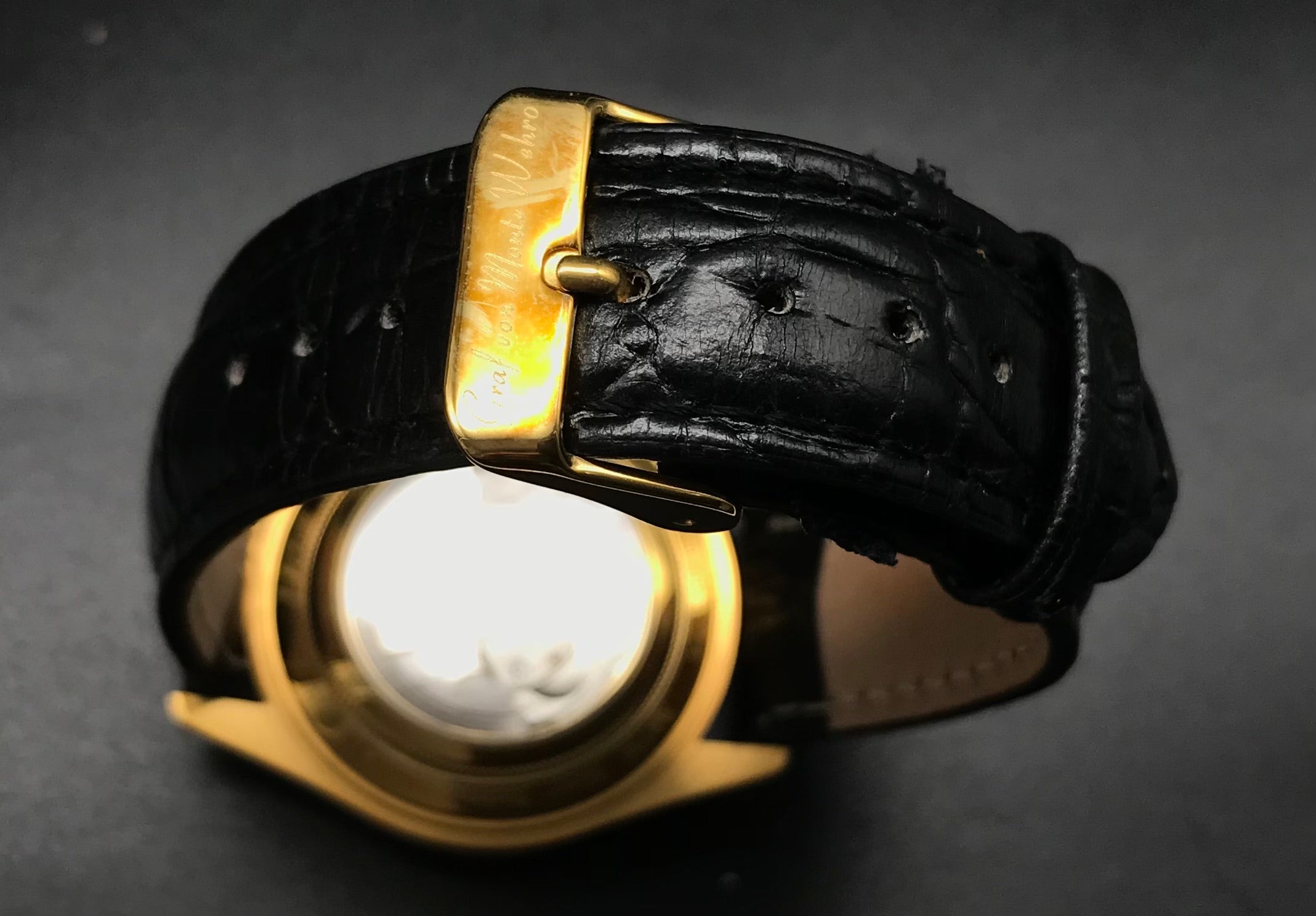 Goldene Graf von Monte Wehro Uhr