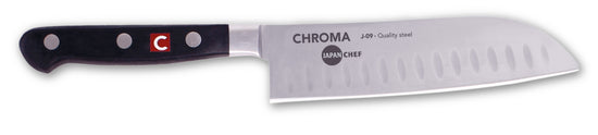 J-09 CHROMA JAPANCHEF Santoku mit Kulle – 17 cm (1109)