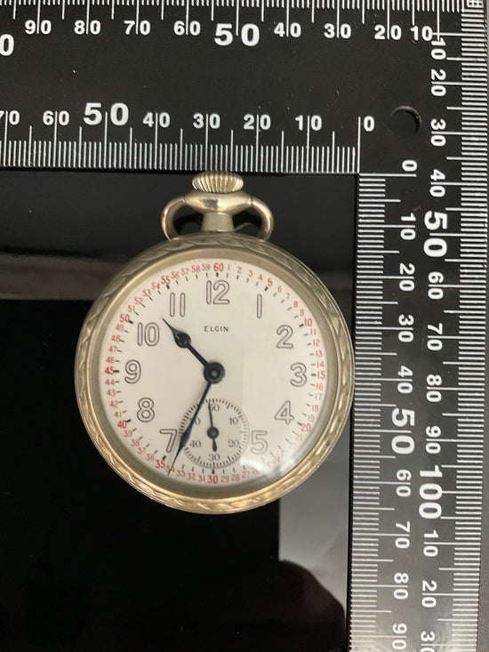 Elgin Nickel Illinois 17 Jewels Taschenuhr  905