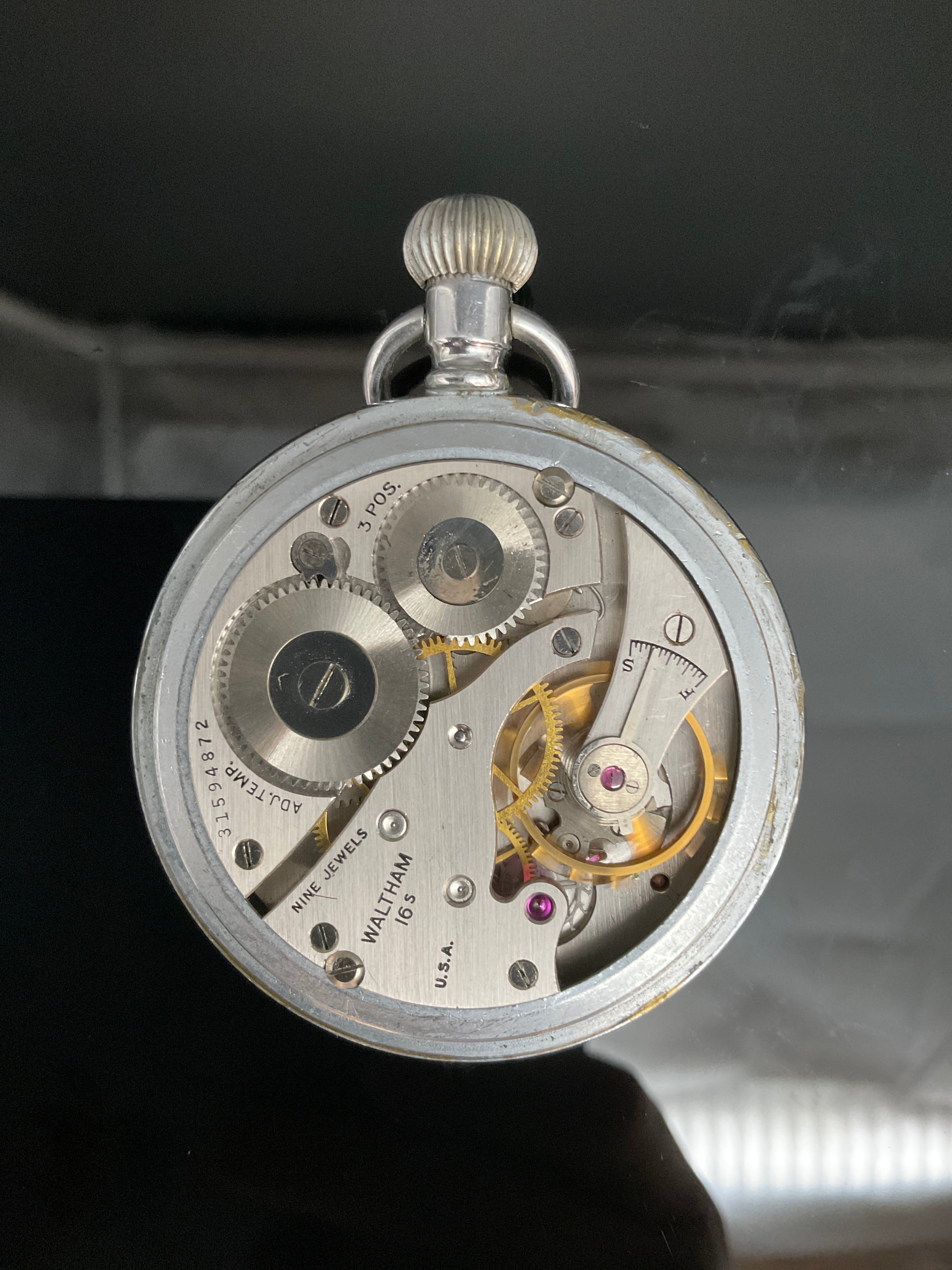 Waltham Militär Taschenuhr   905