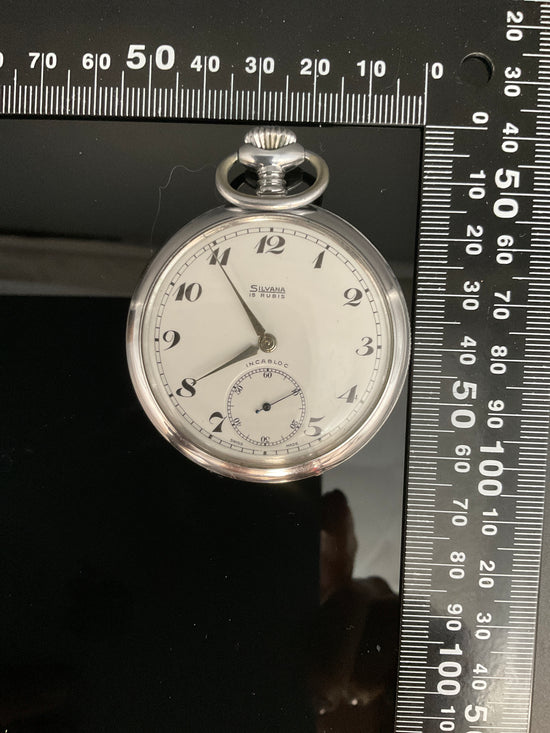 Silvana 15 Rubis Incabloc Taschenuhr 905