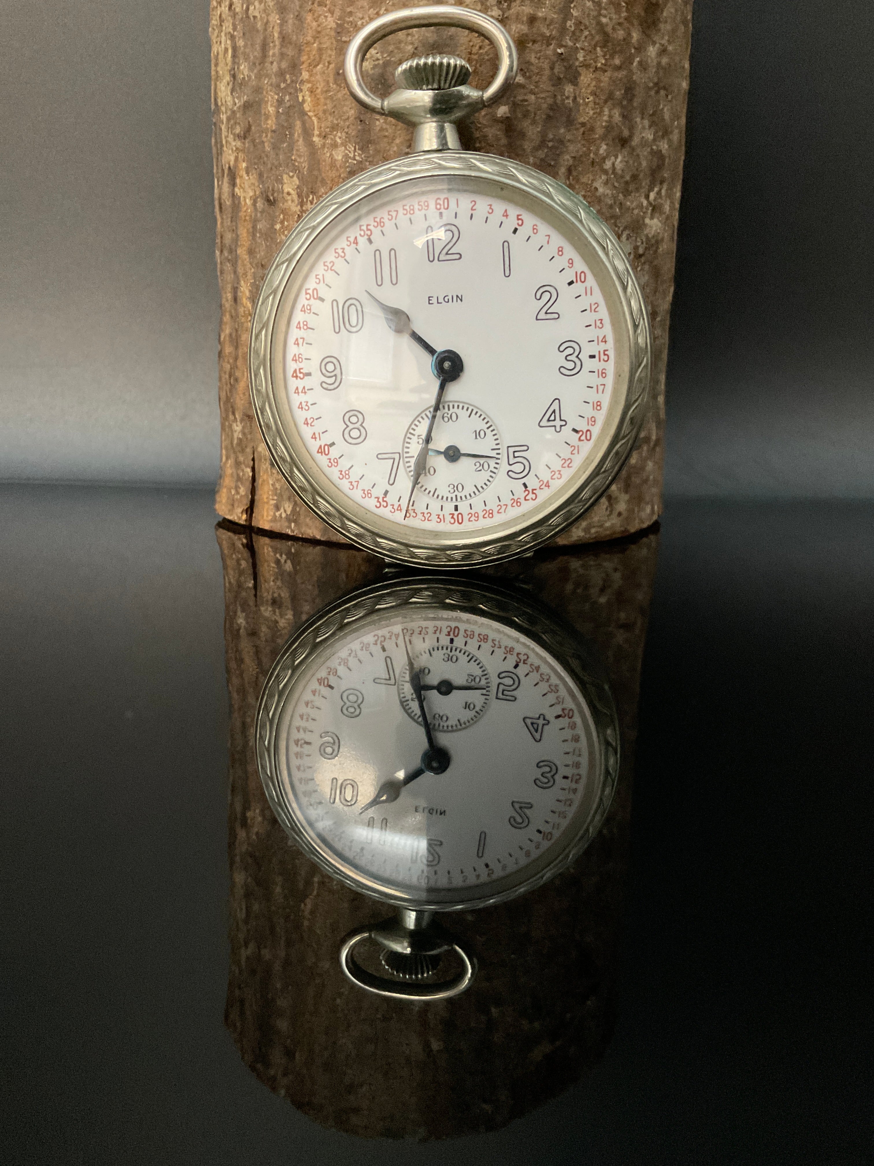 Elgin Nickel Illinois 17 Jewels Taschenuhr  905