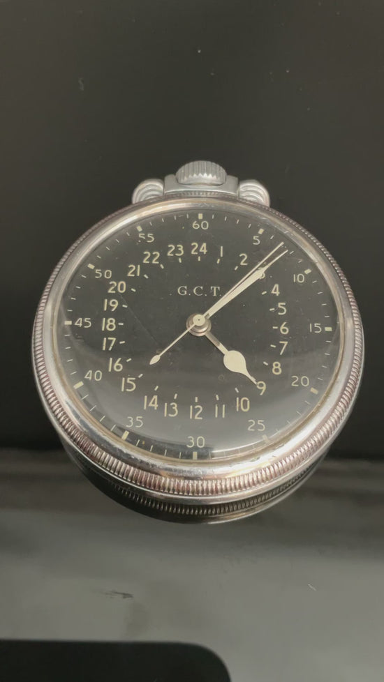 Hamilton Eisenbahn-Taschenuhr aus US-Militärstahl aus der Kriegszeit G.C.T. Taschenuhr  905