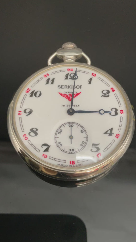 Serkisof Garanti 18 Jewels Taschenuhr  905