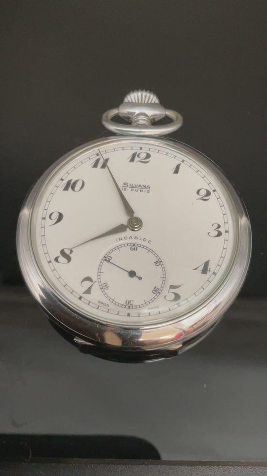 Silvana 15 Rubis Incabloc Taschenuhr 905