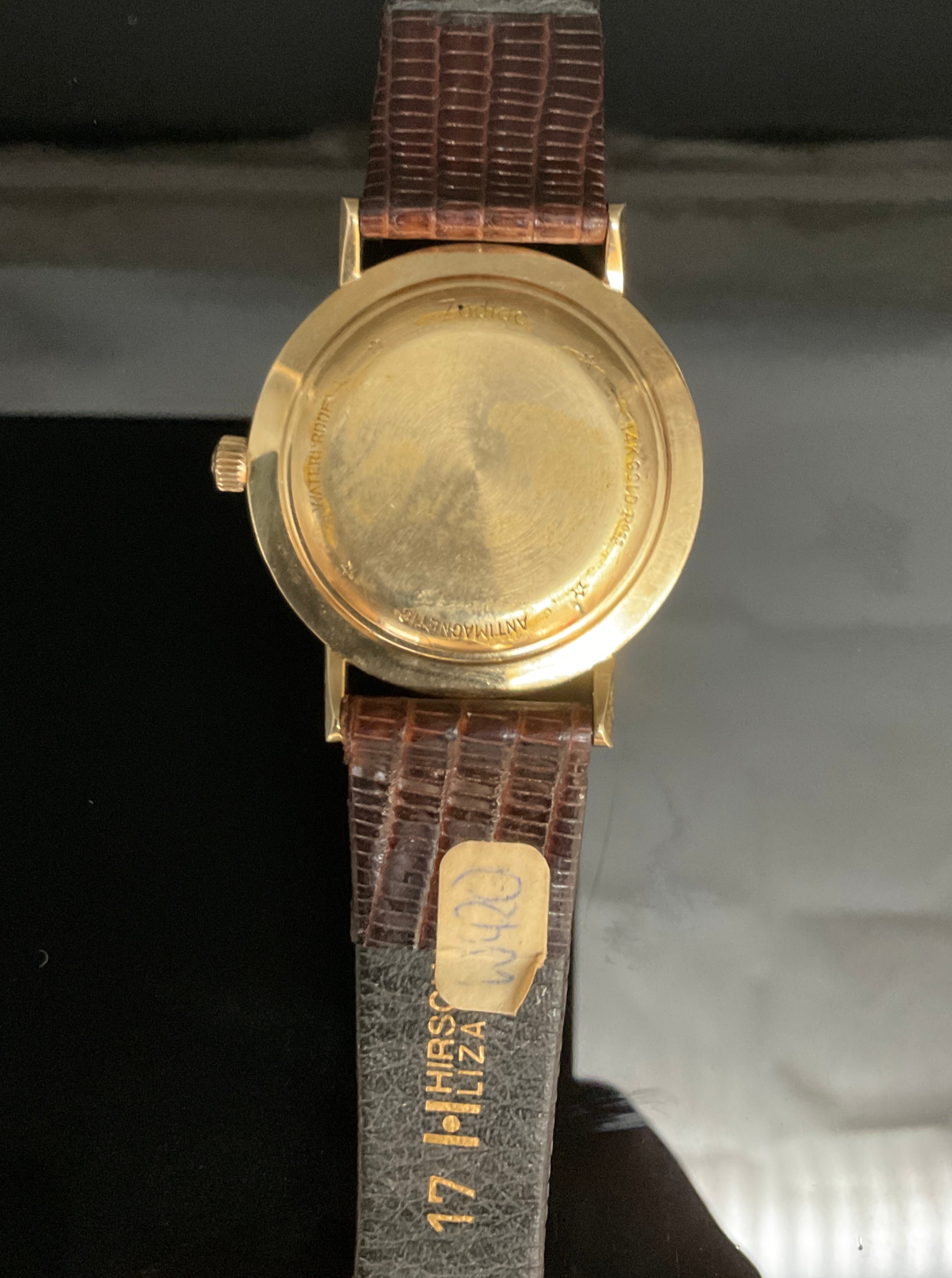 Zodiac Hermetic 14k Gold Ross Automatic Armbanduhr      905