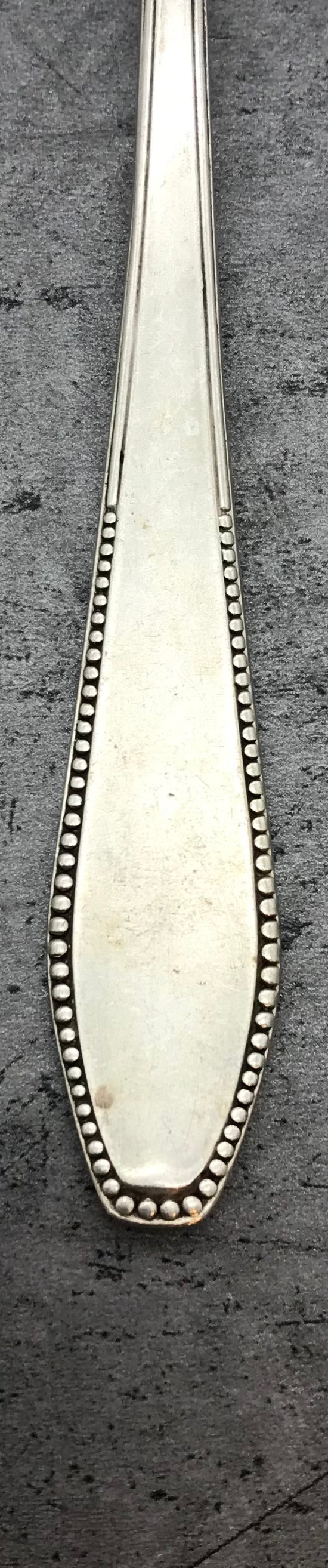 Besteck, Gabeln, 9 Stk. 60er versilbert