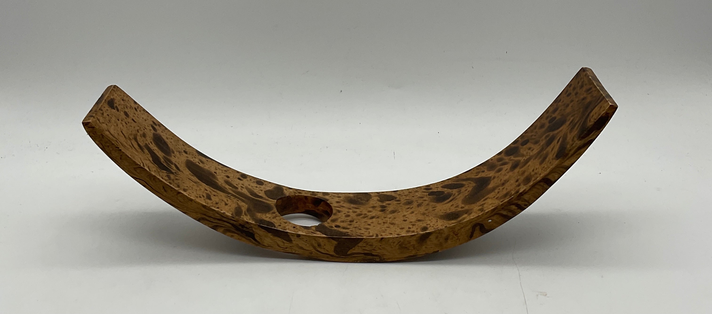 Weinflaschenhalter aus hellem geflecktem Holz, Flaschen Ständer,