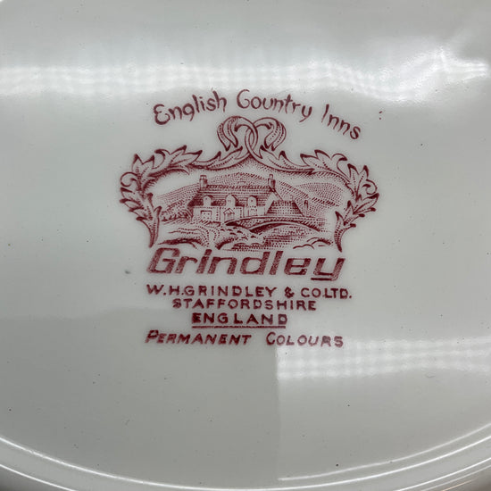 Ovale Platte, Servier Teller, Grindley, English Country Inns, England, Landhaus Porzellan