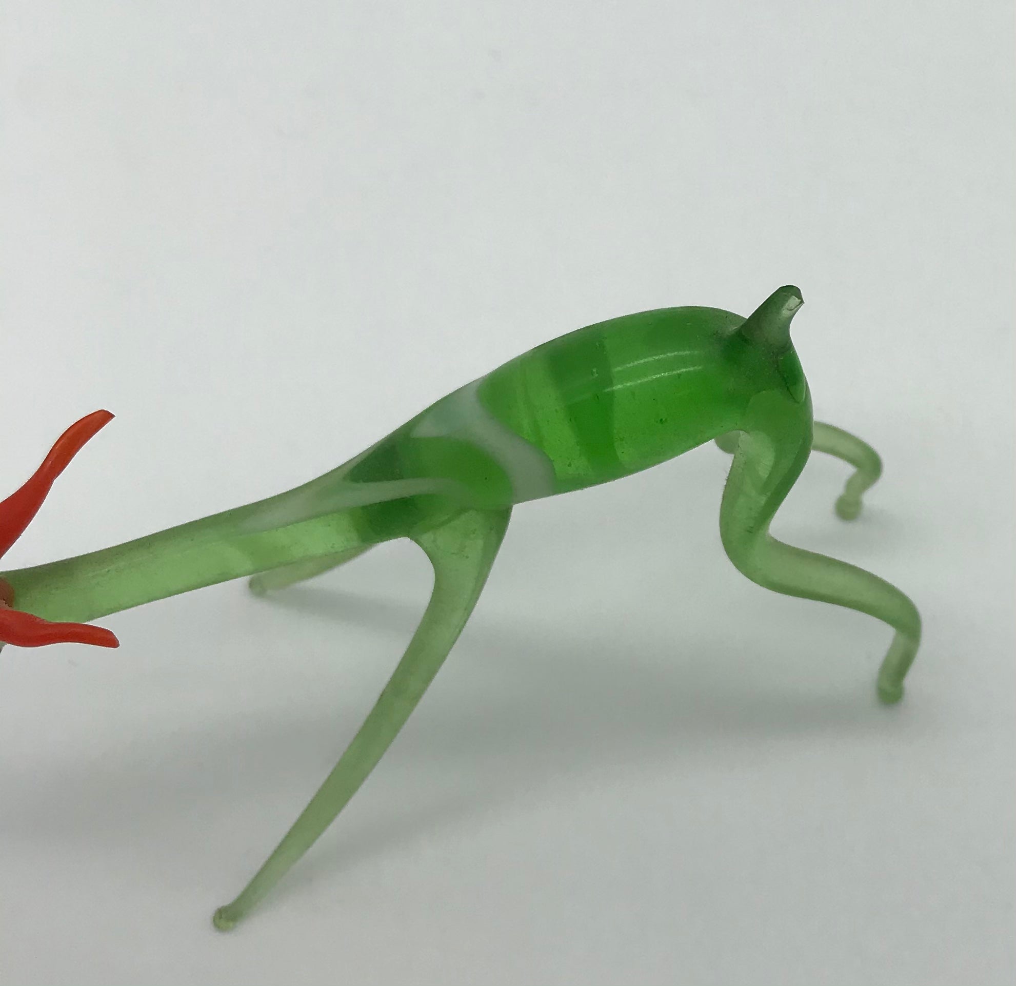 KONVOLUT 4 Stk. Glasfigur Giraffe, Hund, Reh, Dekoration, Setzkasten, Vitrine