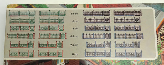 FALLER 529 H0 Bausatz Eisenzäune / Zaunsortiment