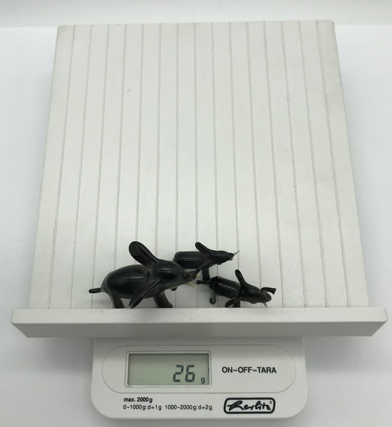 Elefanten Familie, 2 klein, 1 groß, Dekoration, Setzkasten, Vitrine