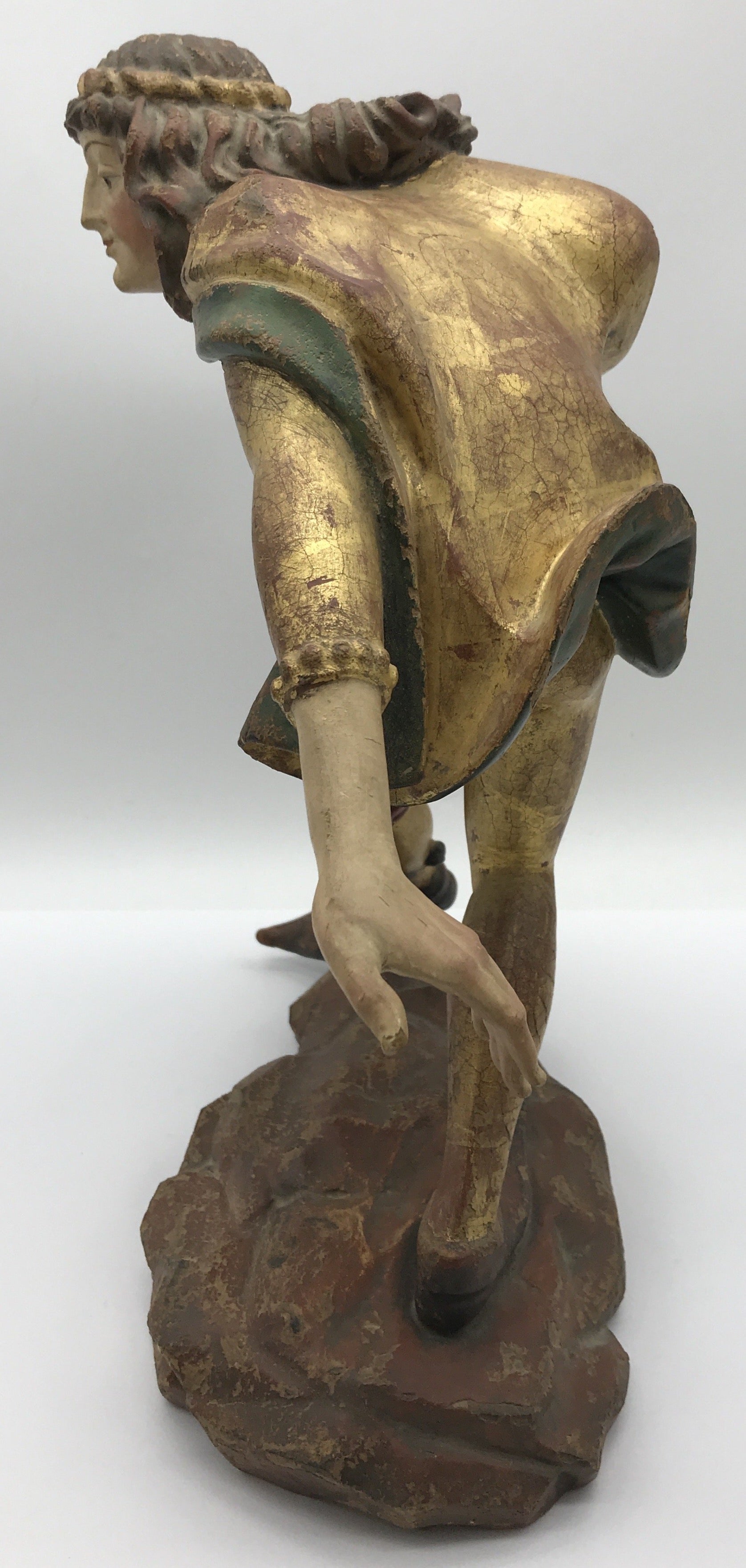 Moriskentänzer Jüngling, Schenna K. Kostner 1980, handgeschnitzt, 32,5cm hoch