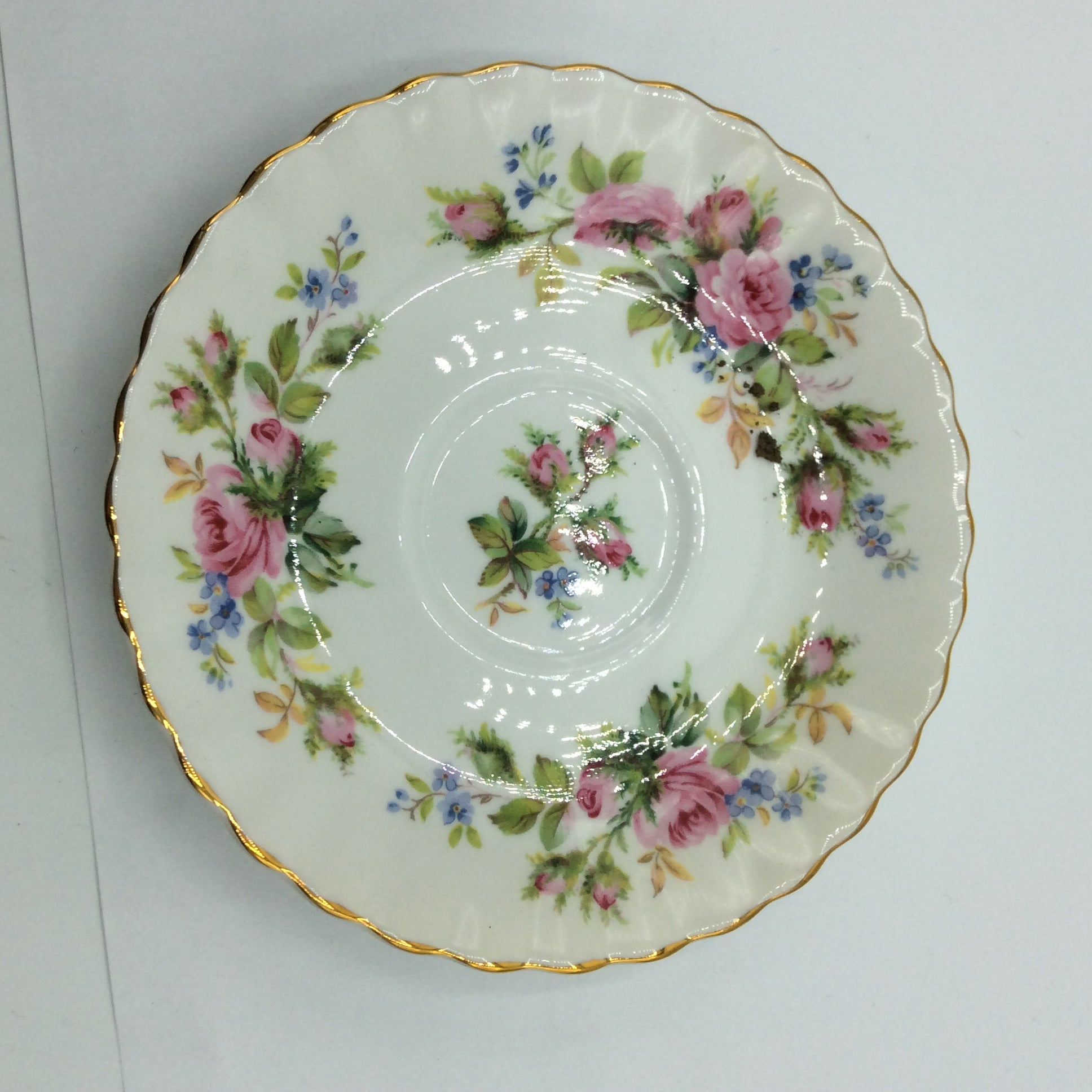 Royal Albert MOSS ROSE Kaffeegedeck 3tlg. Sammeltasse Bone China England