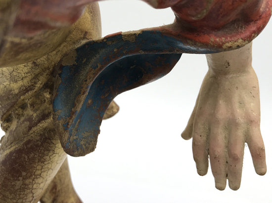 Moriskentänzer Zauberer, Schenna K. Kostner 1980, handgeschnitzt, 35,5cm hoch