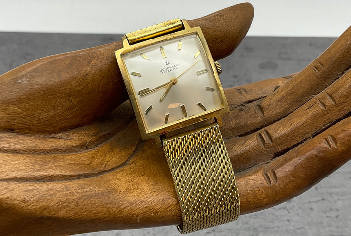 quadratische Junghans Armbanduhr 17 Jewels mit Sekundenanzeiger