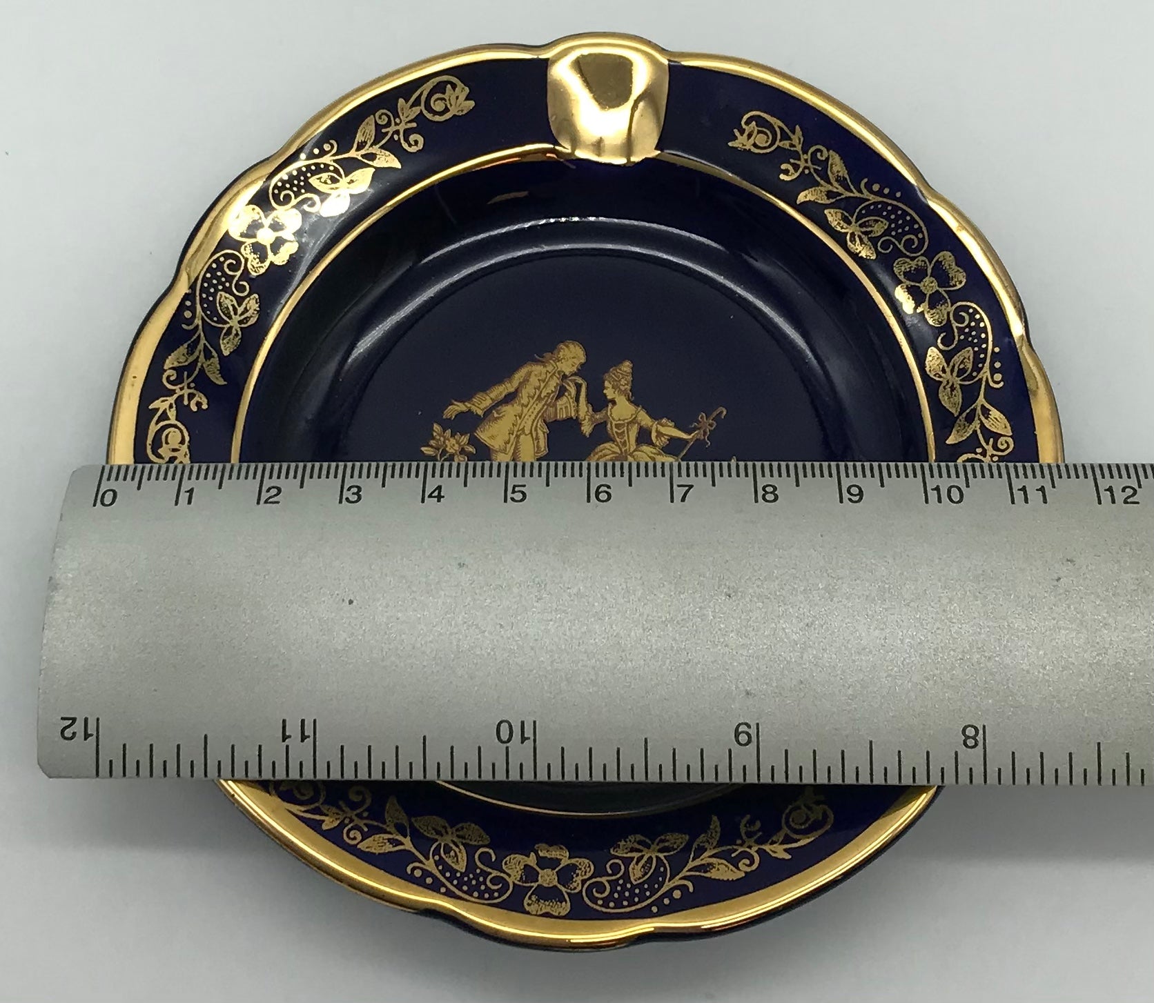 Limoges France| Konfektteller | Desserteller| Kobaltblau|