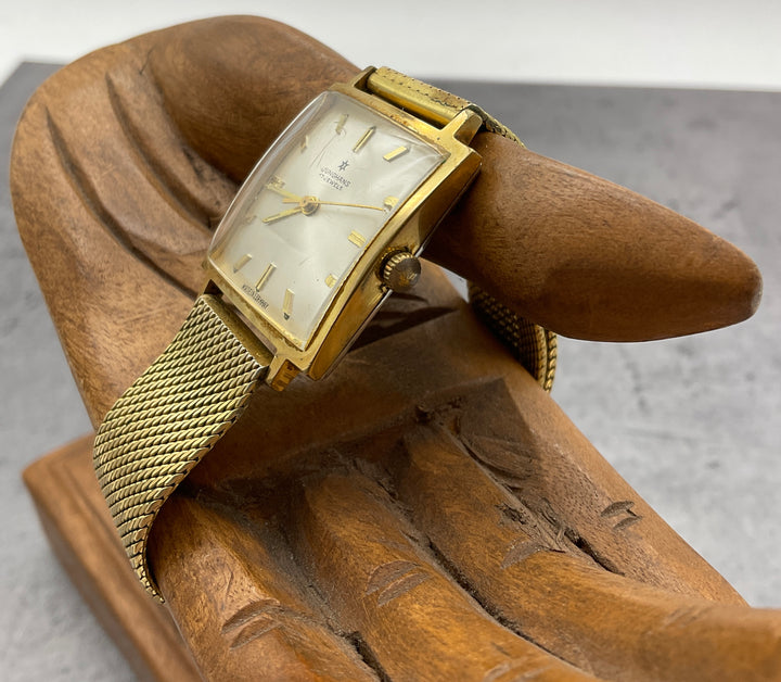 quadratische Junghans Armbanduhr 17 Jewels mit Sekundenanzeiger