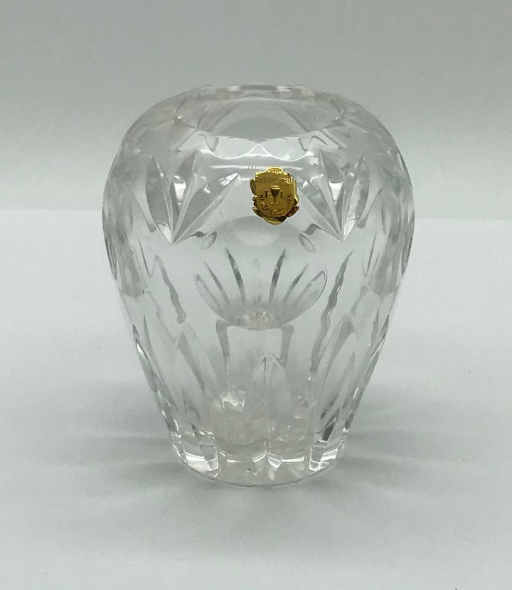 Kristall Bleikristall Vase Höhe 10,5cm, handgeschliffen