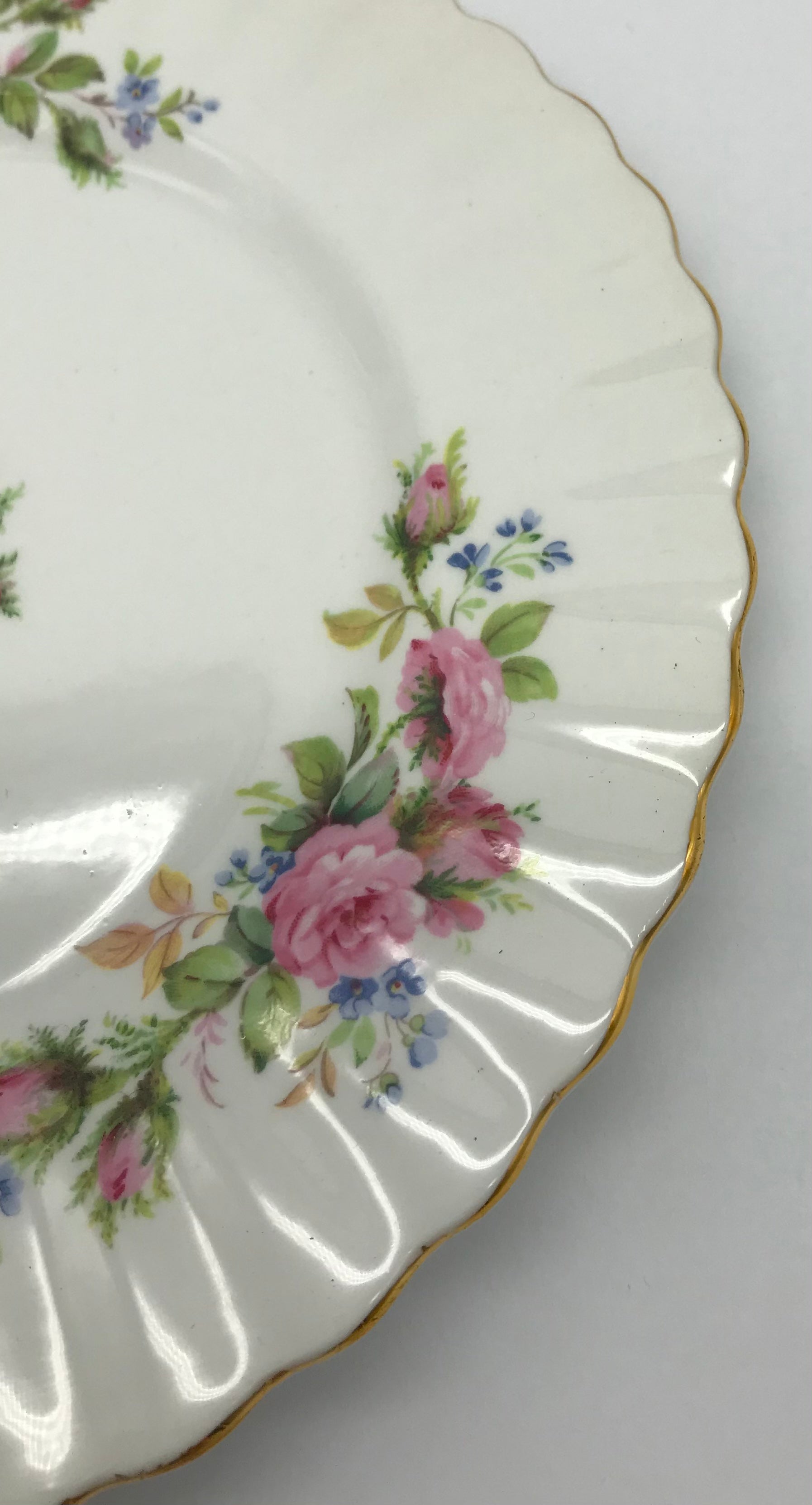 Royal Albert Moss Rose Bone China Brotteller, Kuchenteller