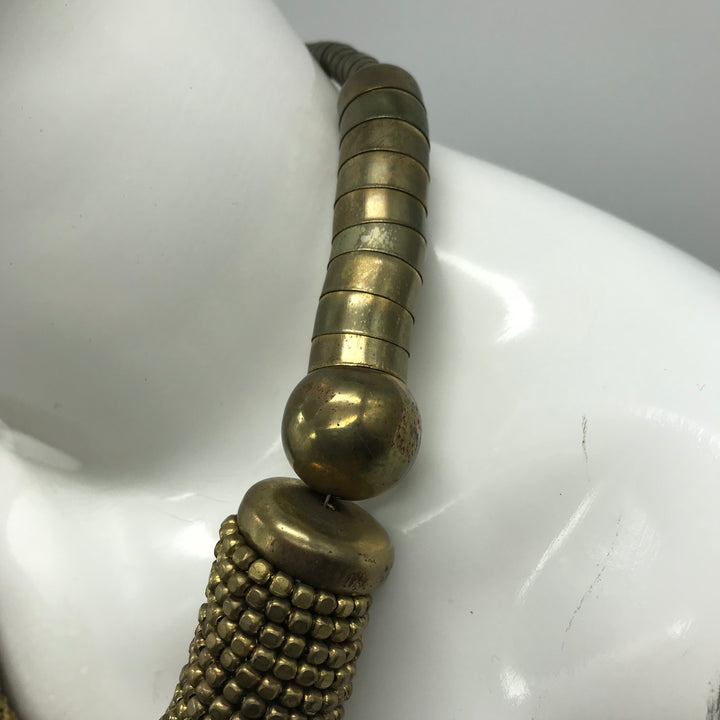 goldene Modeschmuck Kette aus Metall, Statement Kette