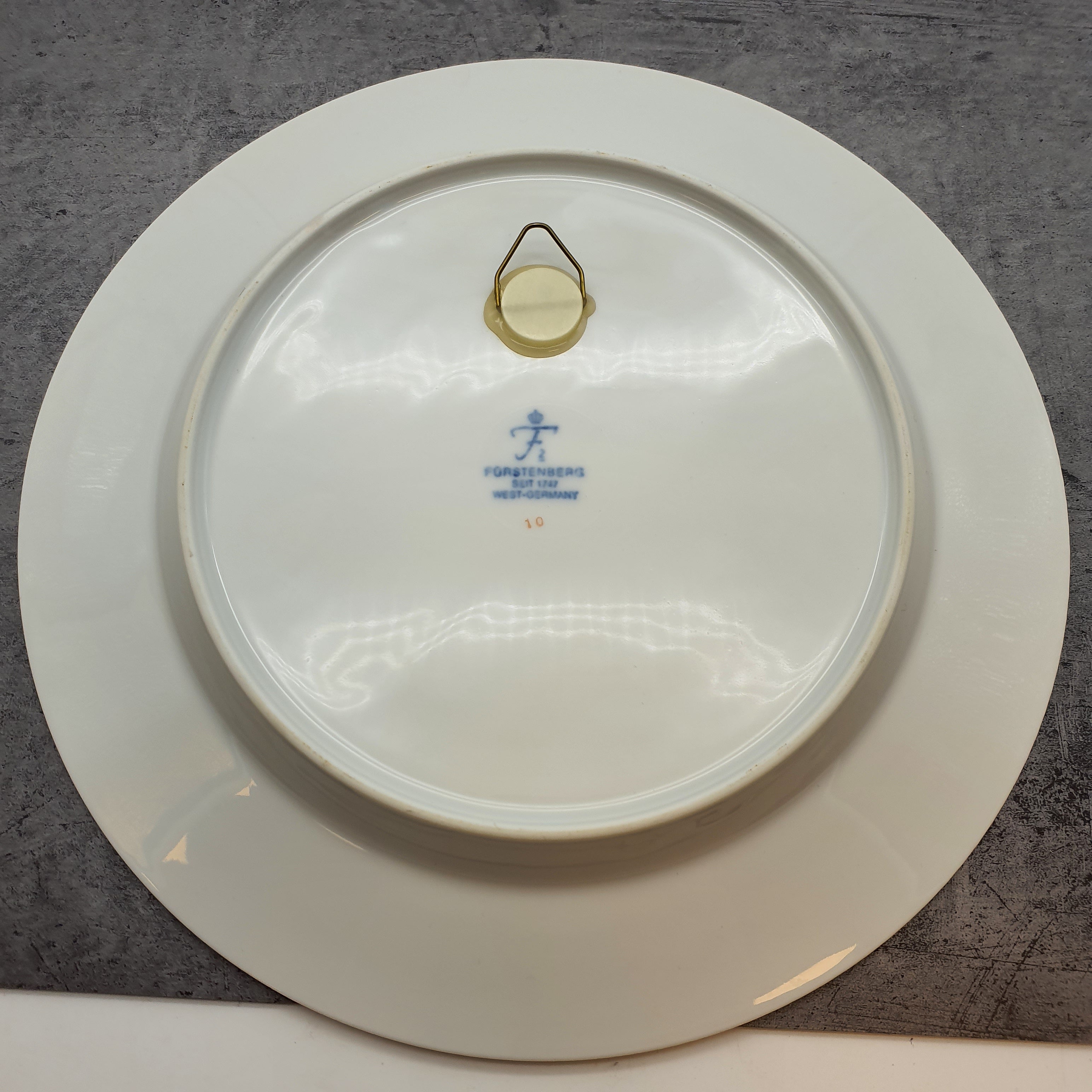 Fürstenberg Wandteller Sammelteller, 100 Jahre Zuckerübenfabrik