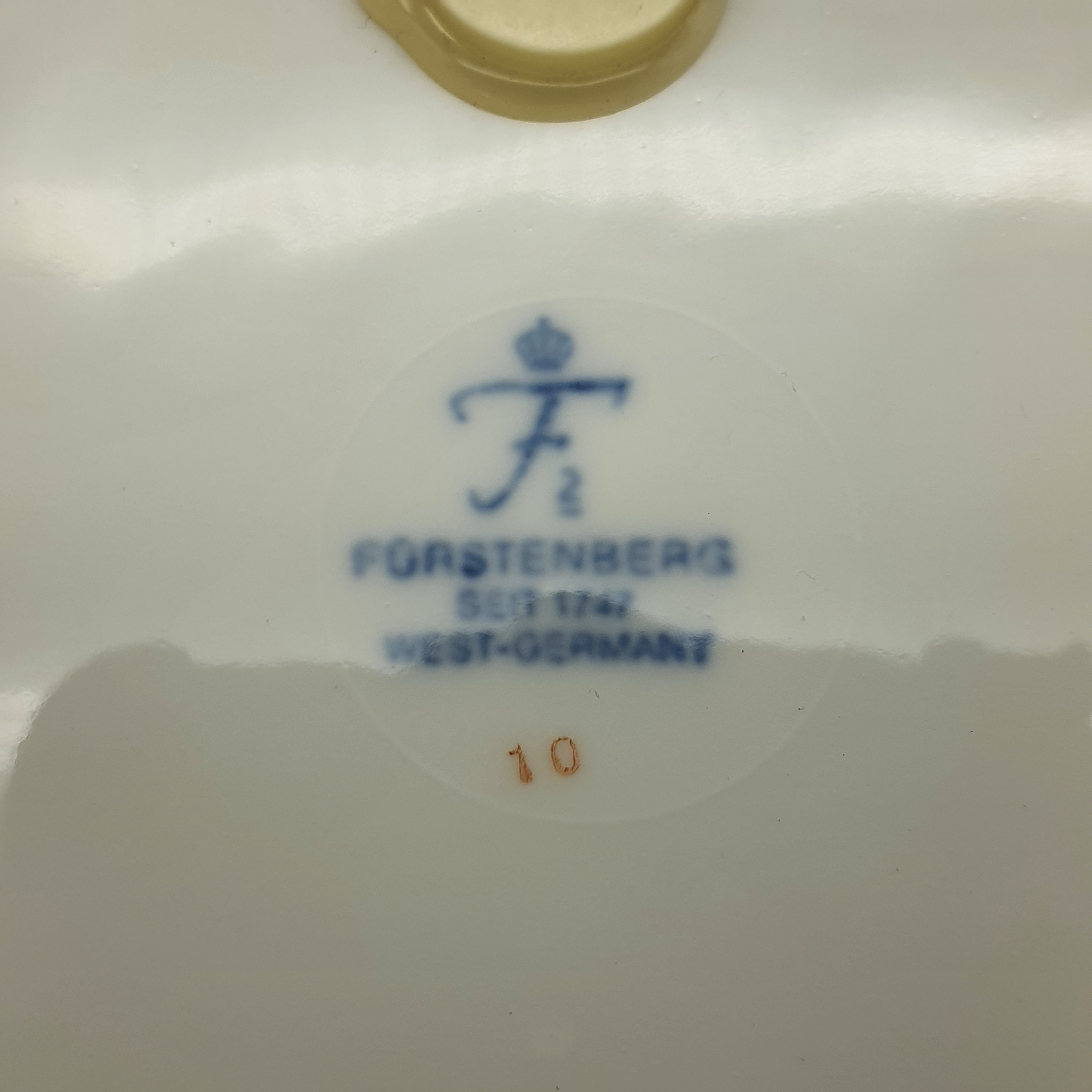 Fürstenberg Wandteller Sammelteller, 100 Jahre Zuckerübenfabrik