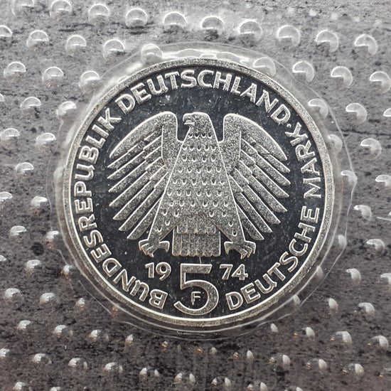 5 DM Gedenkmünzen Silber 1974 " 25 Jahre Grundgesetz der Bundesrepublik "