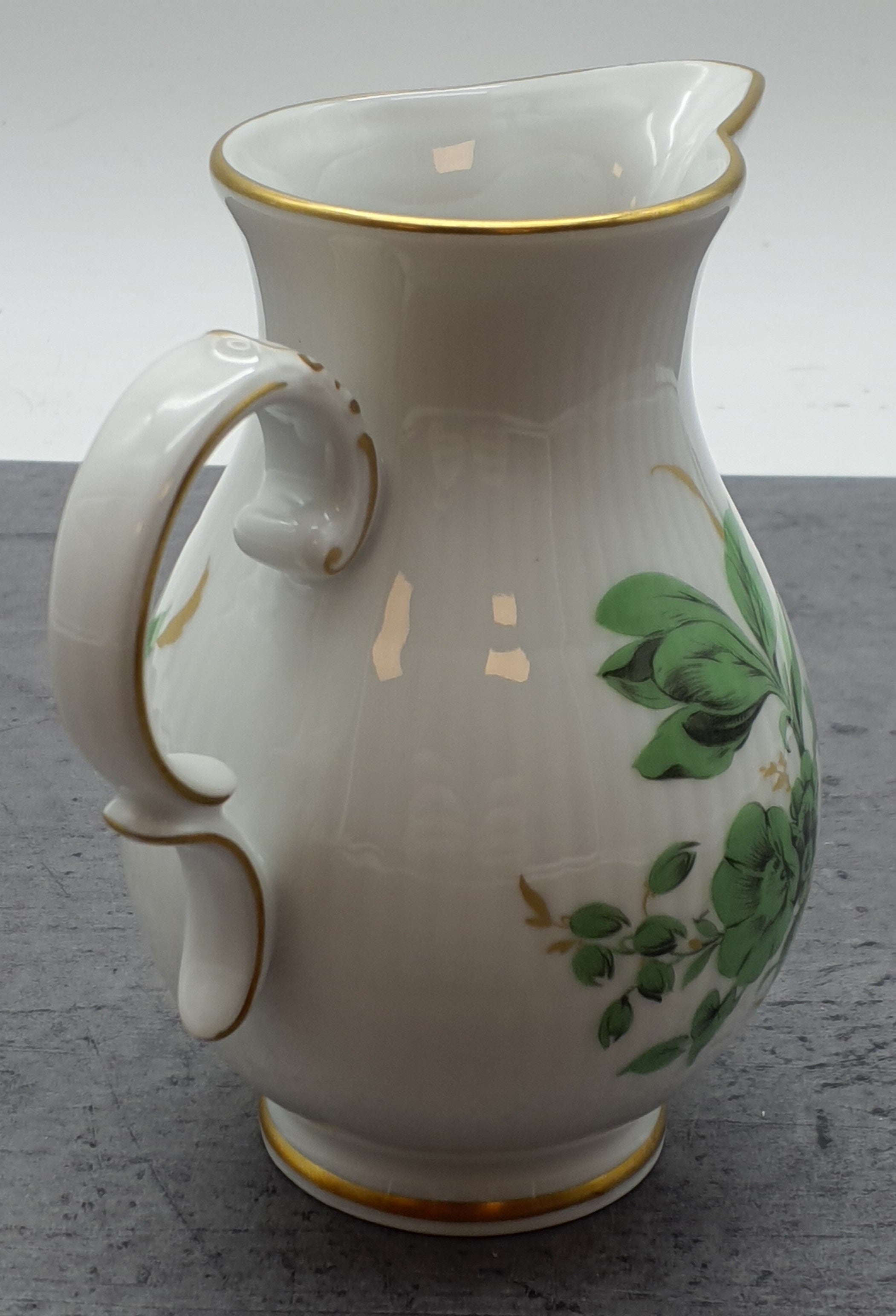 Heinrich Porzellan Höchst Residenz Milchkännchen grüne Blumen