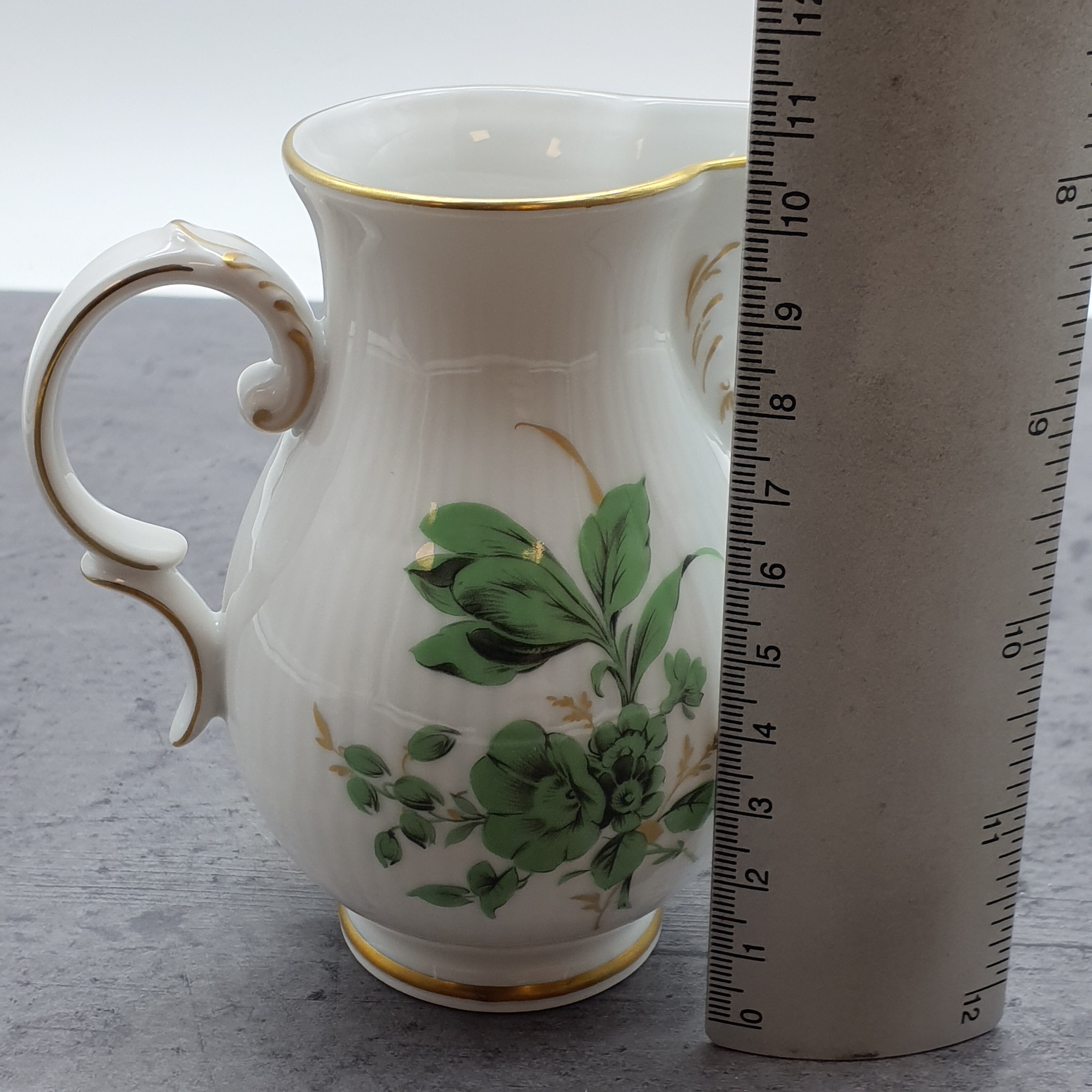 Heinrich Porzellan Höchst Residenz Milchkännchen grüne Blumen