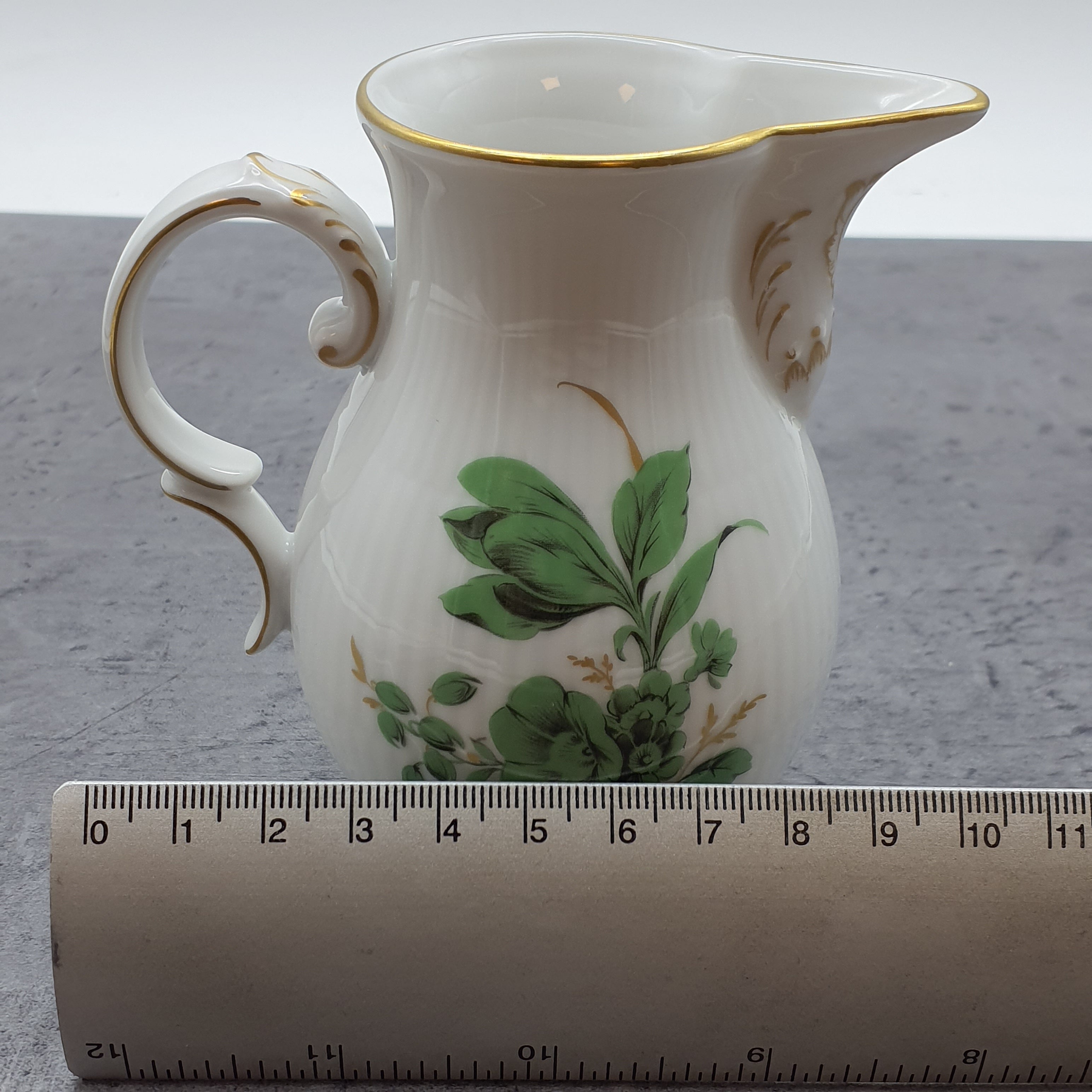 Heinrich Porzellan Höchst Residenz Milchkännchen grüne Blumen