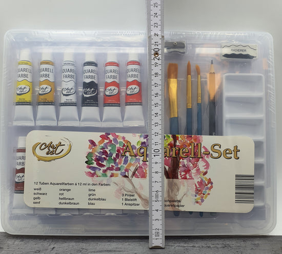 Art is Aquarell-Set, 12 Tuben Aquarellfarben a 12 ml in verschiedenen Farben