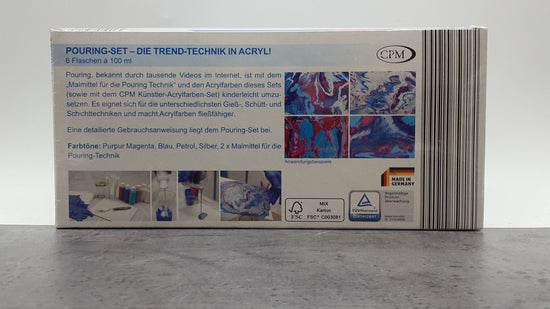 CPM, Pouring-Set, Die Trend-Technik in Acryl, mit 6 Farben in der Flasche