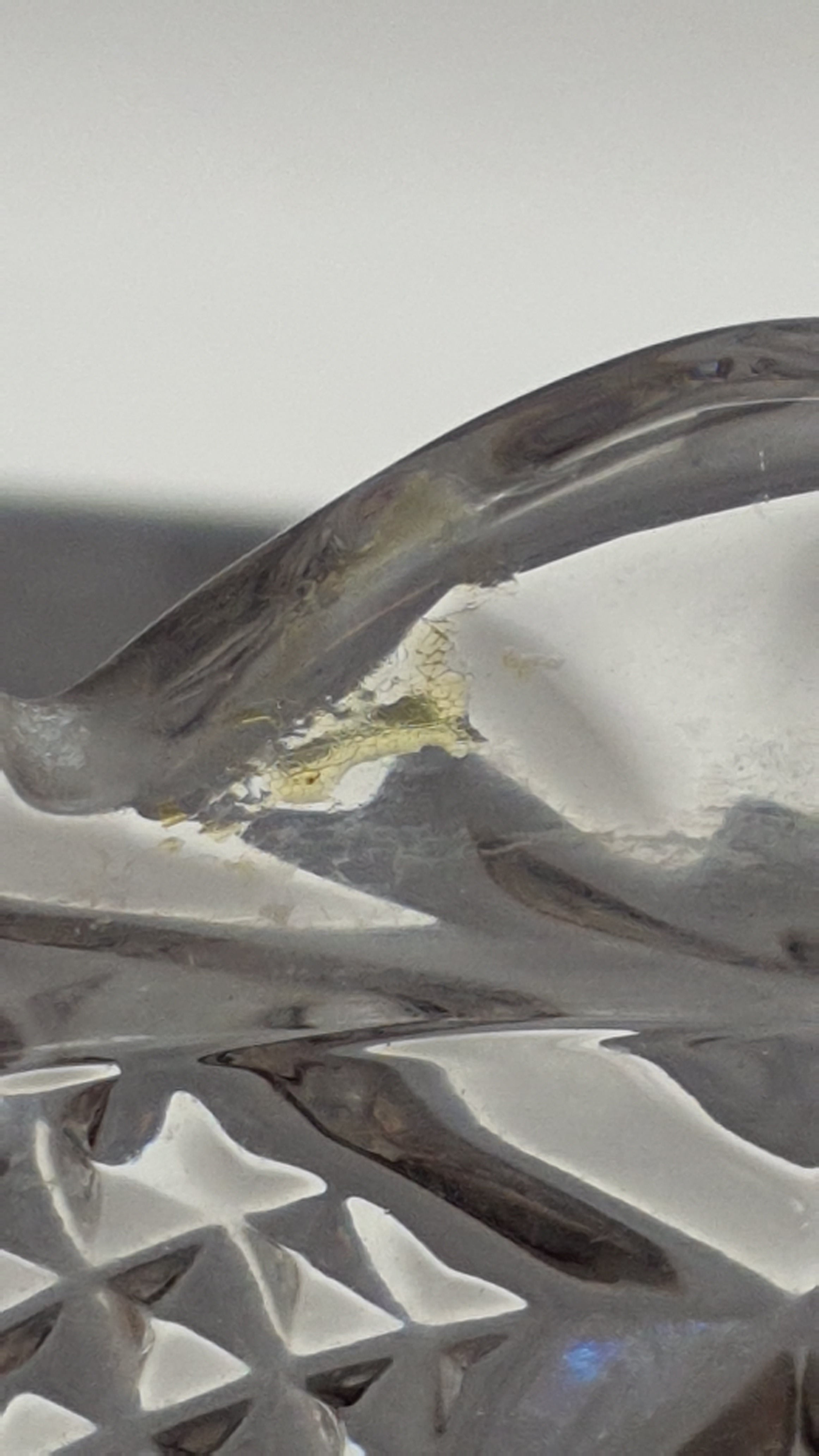 Blumen Vase aus Glas"Anna Hütte" Bleikristall-Blumenmotiv, rot