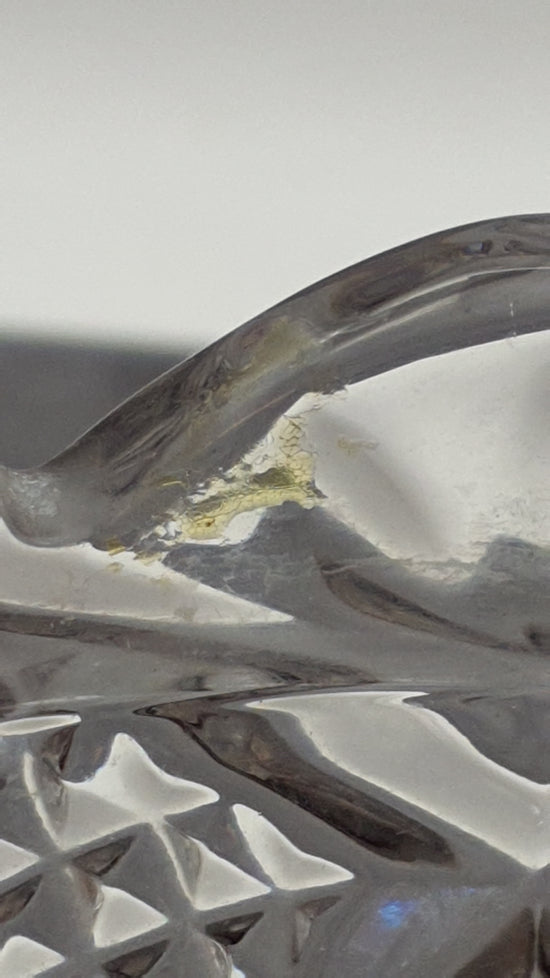 Blumen Vase aus Glas"Anna Hütte" Bleikristall-Blumenmotiv, rot