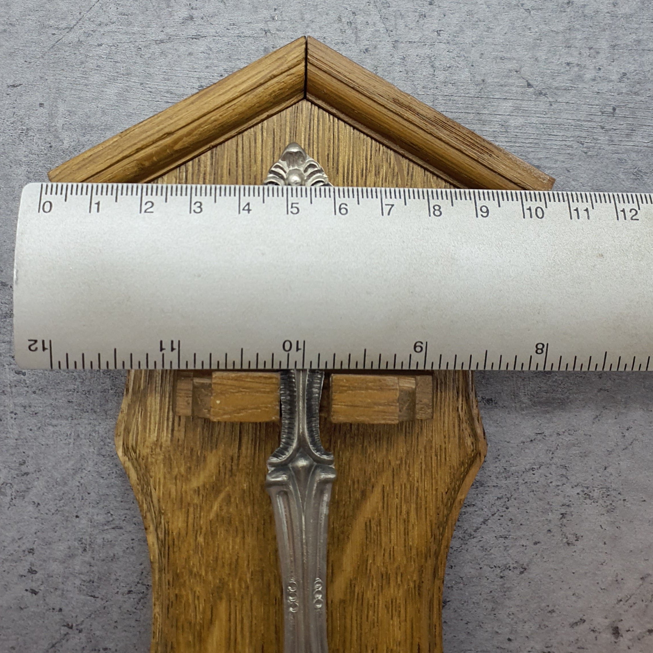 Frieling Zinn Jahreslöffel 1986 mit Holzbrett - Sammellöffel