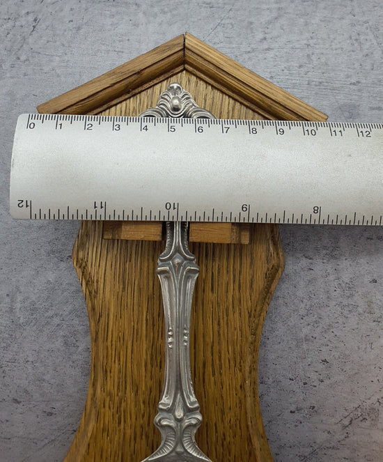 Frieling Zinn Jahreslöffel 1981 mit Holzbrett - Sammellöffel