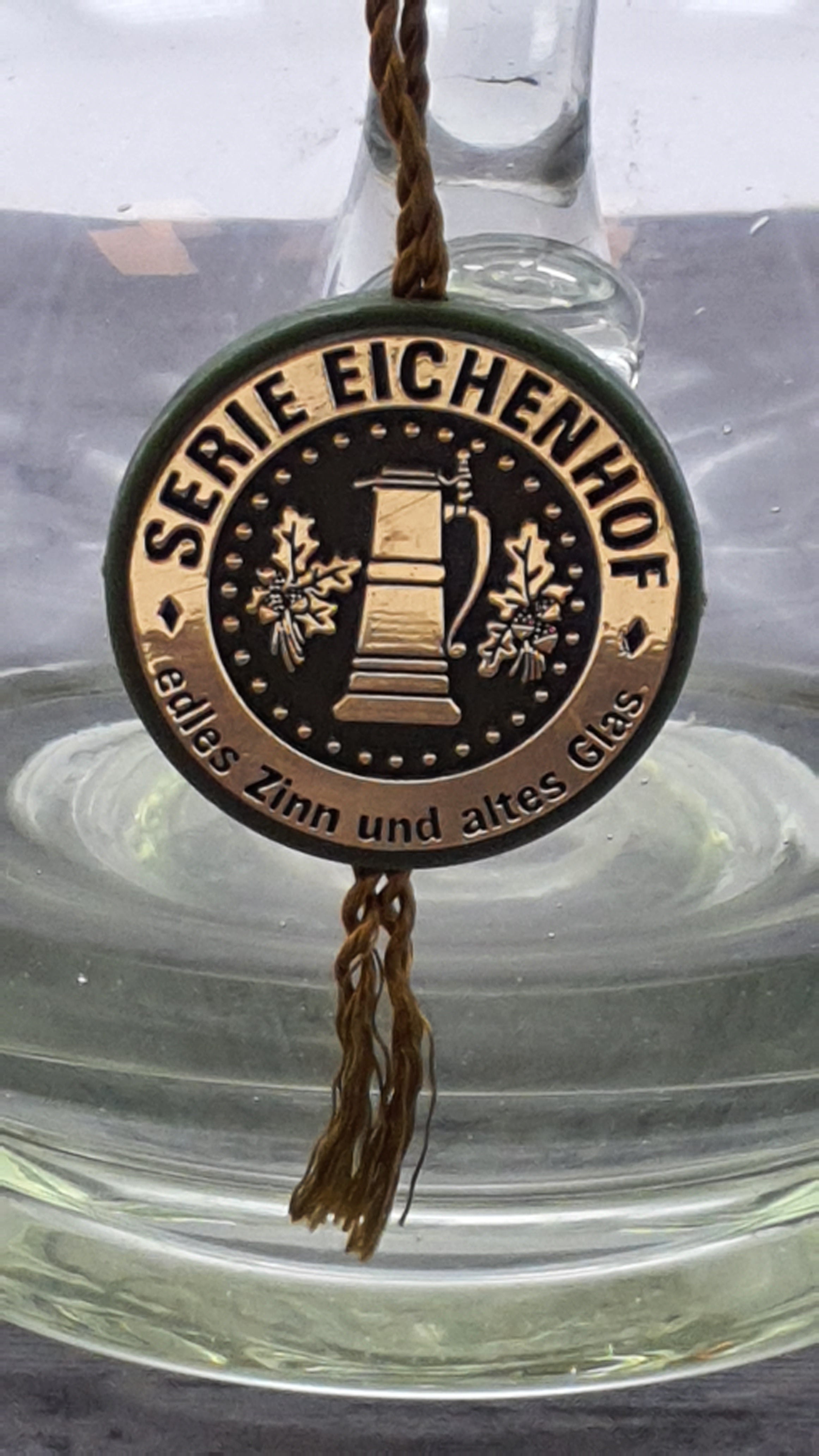 großer Glas Krug/Karaffe, Serie Eichenhof, Waldglas