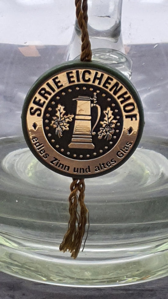 großer Glas Krug/Karaffe, Serie Eichenhof, Waldglas