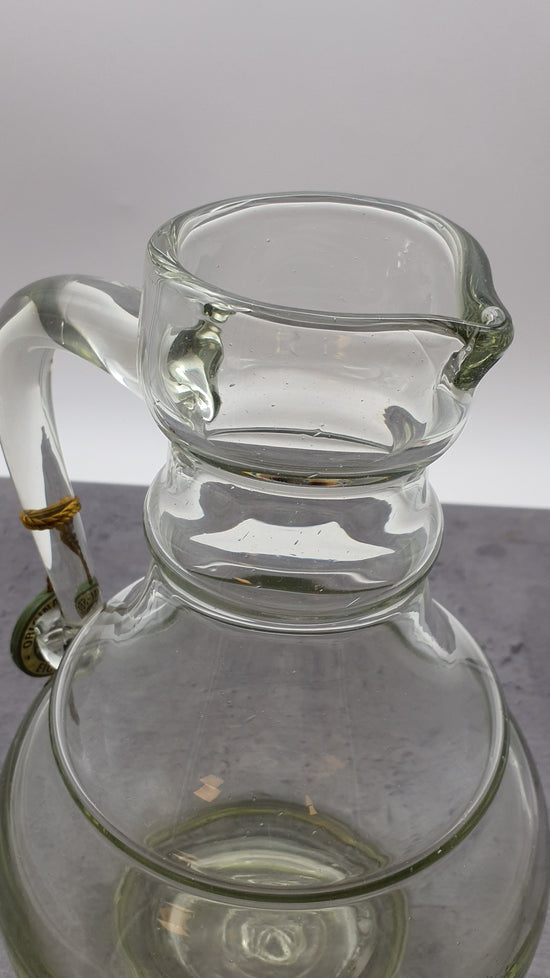 großer Glas Krug/Karaffe, Serie Eichenhof, Waldglas