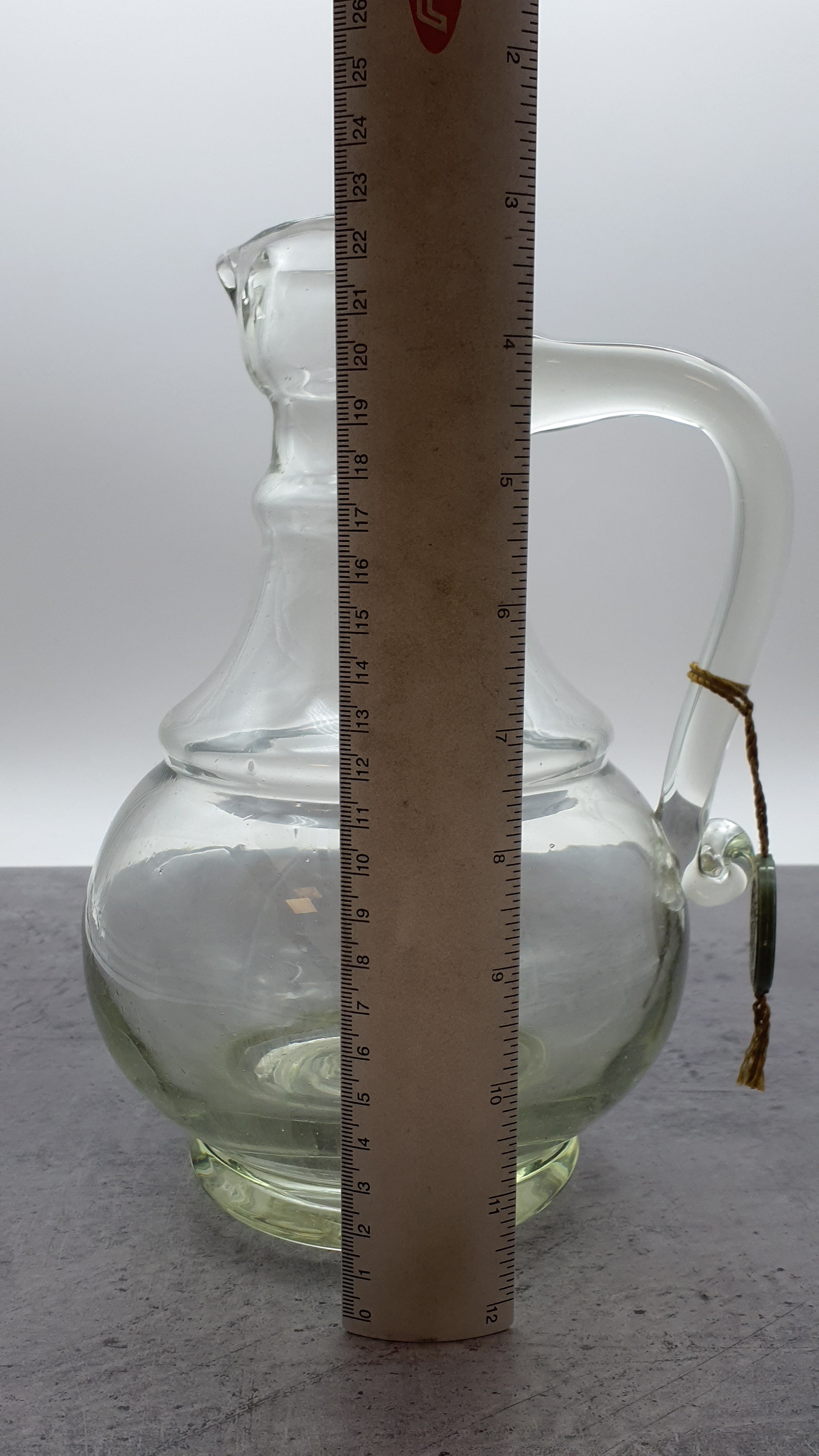 großer Glas Krug/Karaffe, Serie Eichenhof, Waldglas