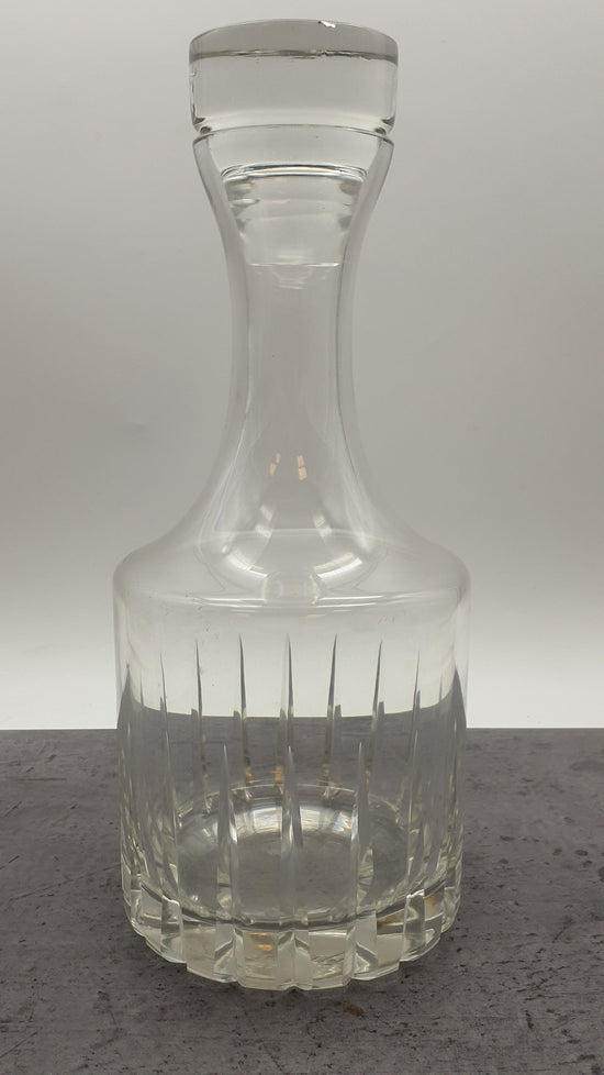 Karaffe aus Glas, Dekanter mit Verschluß, mit Glaskorken,