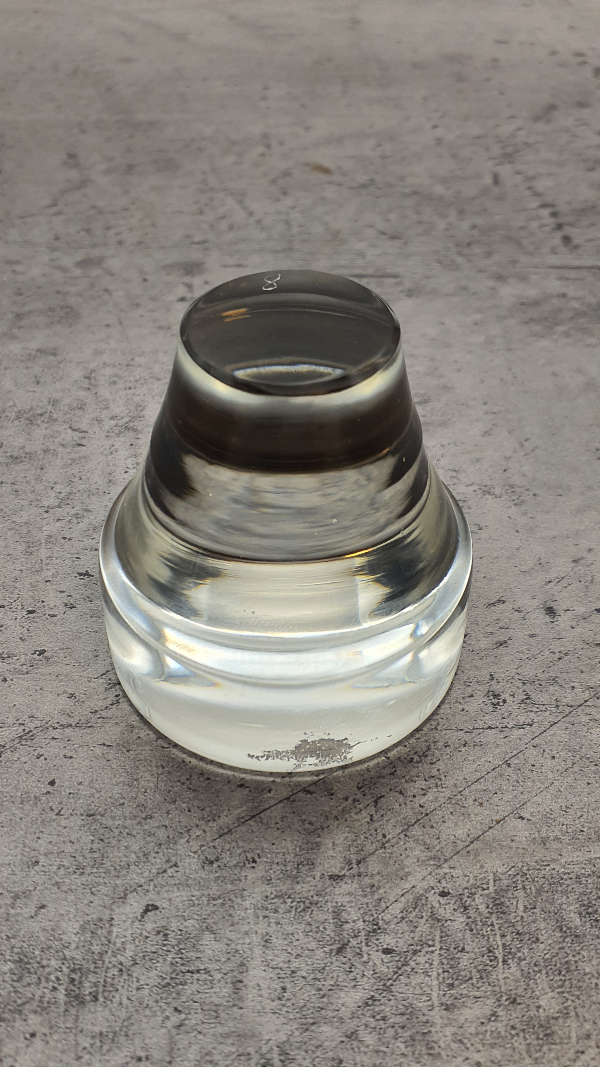 Karaffe aus Glas, Dekanter mit Verschluß, mit Glaskorken,