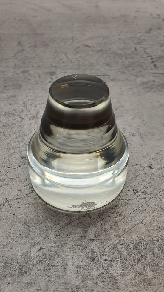 Karaffe aus Glas, Dekanter mit Verschluß, mit Glaskorken,